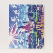 New Orleans French Quarter Colorful Waterverf Legpuzzel (Verticaal)