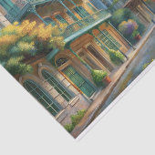 New Orleans French Quarter Découpage Tissuepapier (Detail)