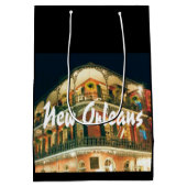 New Orleans French Quarter gebouw foto Medium Cadeauzakje (Achterkant)