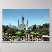 New Orleans French Quarter Jackson Square Print (Voorkant)
