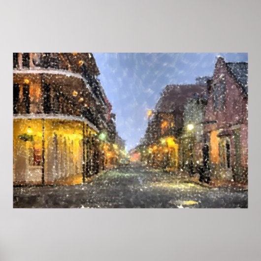New Orleans French Quarter Jackson Square Print (Voorkant)