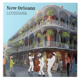 New Orleans French Quarter Jazz Band Tegeltje