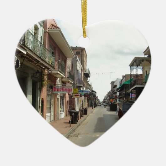 New Orleans French Quarter Keramisch Ornament (Voorkant)