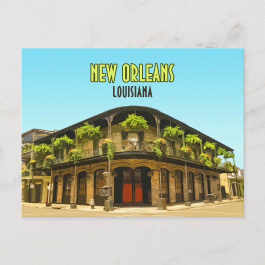 New Orleans French Quarter Louisiana Briefkaart (Voorkant)