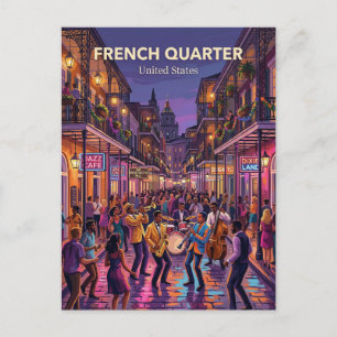 New Orleans French Quarter Louisiana Briefkaart