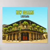 New Orleans French Quarter Louisiana Poster (Voorkant)