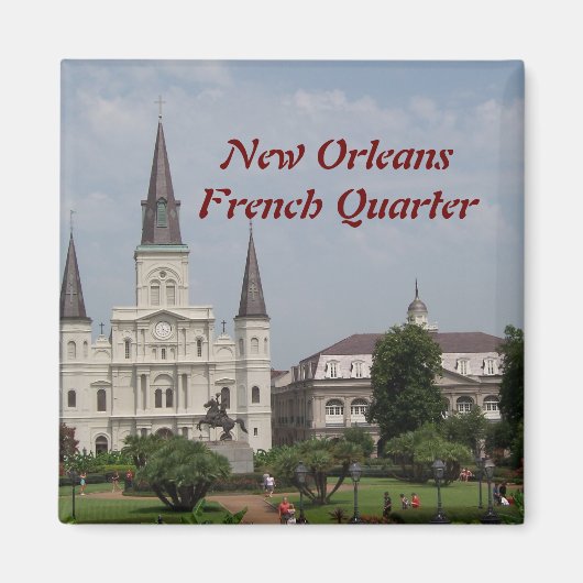 New Orleans French Quarter Magneet (Voorkant)