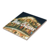 New Orleans French Quarter Photo Tegeltje (Zijkant)