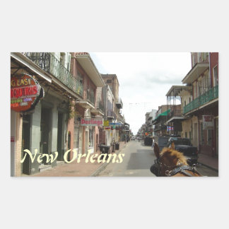 New Orleans French Quarter Rechthoekige Sticker