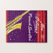 New Orleans French Quarter Saxophone reisposter Legpuzzel (Horizontaal)