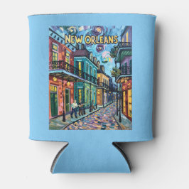 New Orleans French Quarter Van Gogh Style Travel Blikjeskoeler