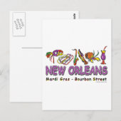 New-Orleans-Fun- Briefkaart (Voorkant / Achterkant)
