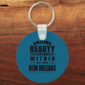 New Orleans - Funny D City Gift  Sleutelhanger (Voorkant)