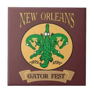 New Orleans Gator Fest Tegeltje