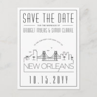 New Orleans | Gestileerde skyline De datum opslaan