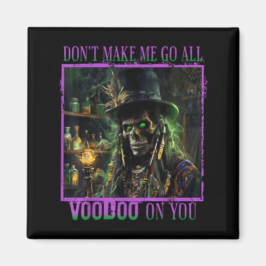 New Orleans Ghost Tour Y Priest Voodoo Mardi Gras  Magneet (Voorkant)