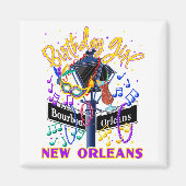 New Orleans Girls' Birthday French Quarter Girls T Magneet (Voorkant)