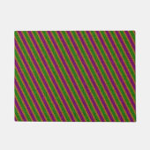 New Orleans Glitter Stripes Deurmat (Voorkant)