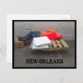 New Orleans Homeless Briefkaart (Voorkant / Achterkant)