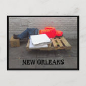 New Orleans Homeless Briefkaart (Voorkant)