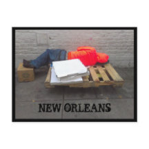 New Orleans Homeless Briefkaart