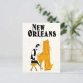 New Orleans Honky Tonk Briefkaart (Staand voorkant)