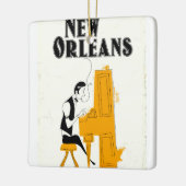 New Orleans Honky Tonk Keramisch Ornament (Links)