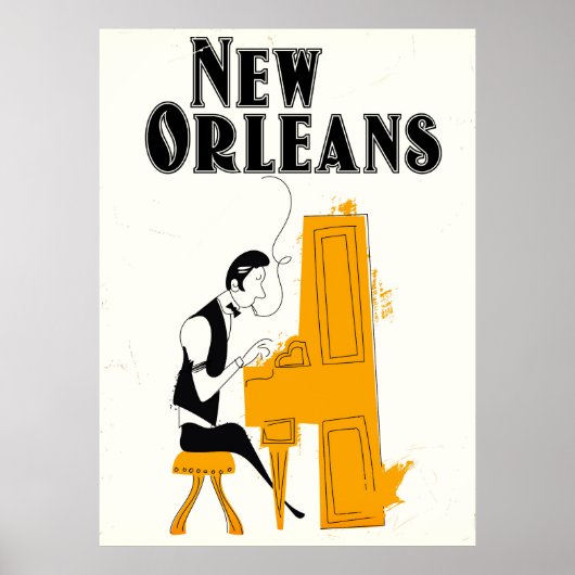 New Orleans Honky Tonk Poster (Voorkant)