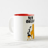 New Orleans Honky Tonk Tweekleurige Koffiemok (Voorkant links)