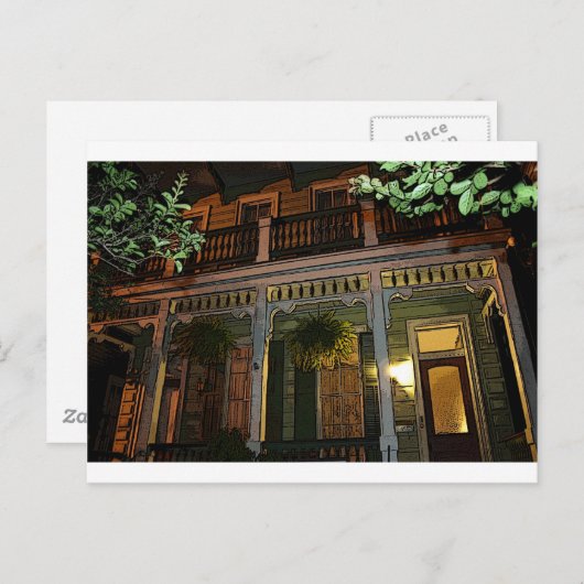 New Orleans House Briefkaart (Voorkant / Achterkant)