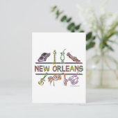 New-Orleans-ICONS- kopie Briefkaart (Staand voorkant)
