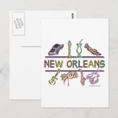 New-Orleans-ICONS- kopie Briefkaart (Voorkant / Achterkant)