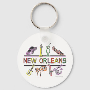 New-Orleans-ICONS- kopie Sleutelhanger