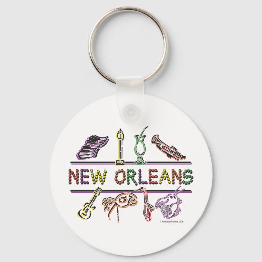New-Orleans-ICONS- kopie Sleutelhanger (Voorkant)