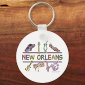 New-Orleans-ICONS- kopie Sleutelhanger (Voorkant)