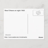 New Orleans in Night, 1903  Post Card Briefkaart (Achterkant)
