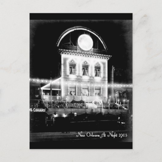 New Orleans in Night, 1903  Post Card Briefkaart (Voorkant)