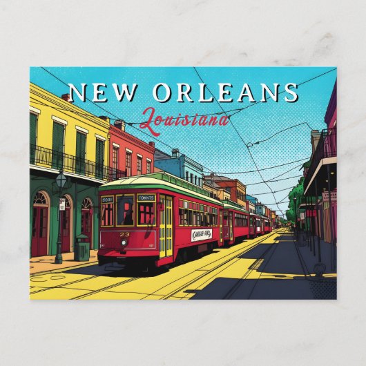 New Orleans Inspired Urban Art Briefkaart (Voorkant)