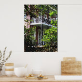 New Orleans Iron Balconies Garden District Print (Keuken)