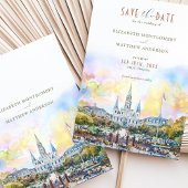 New Orleans Jackson Square - Bewaar de datum Kaart