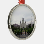 New Orleans Jackson Square Metalen Ornament (Rechts)