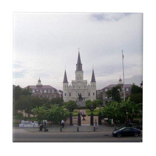 New Orleans Jackson Square Tegeltje (Voorkant)