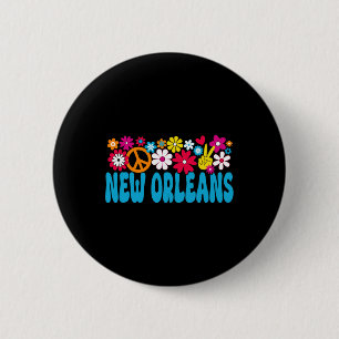 New Orleans jaren 70 Ronde Button 5,7 Cm