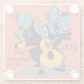 NEW ORLEANS JAZZ door Slipperywindow Onderzetter (Achterkant)