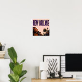 New Orleans Jazz Erfgoed Reizen Poster (Thuiskantoor)