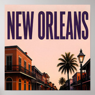 New Orleans Jazz Erfgoed Reizen Poster