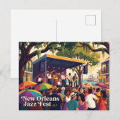 New Orleans Jazz Fest, VS Briefkaart (Voorkant / Achterkant)