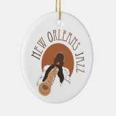 New Orleans Jazz Keramisch Ornament (Rechts)