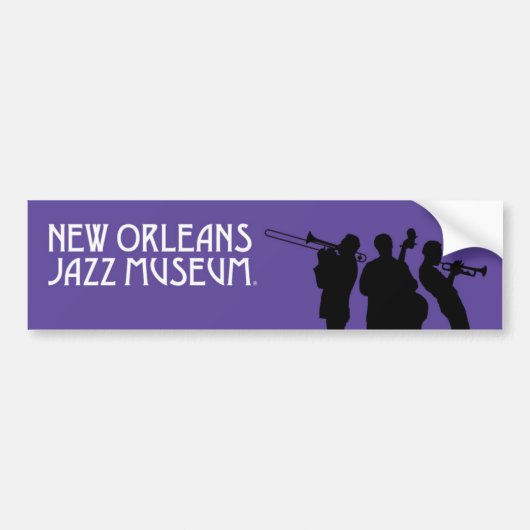 New Orleans Jazz Museum®Bumpersticker Bumpersticker (Voorkant)