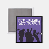 New Orleans Jazz Museum® Musici Magnet (Voorkant / Achterkant)